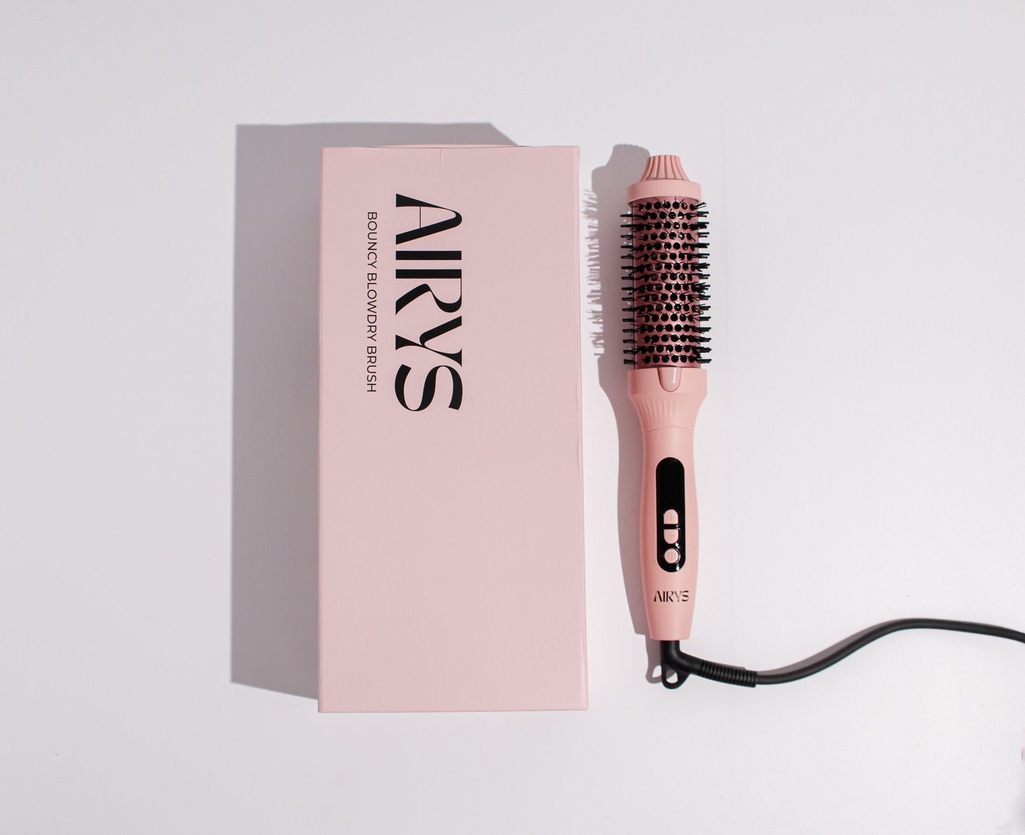 Airys Bouncy Blowdry Brush - Airys Hair - Wave Babe - Airys Hair - 5 in 1 hair styler - 5 in 1 styler - wavy talk - hair curler - curling tong - thermal brush - bouncy blowdry brush - mermaid waver - beach wave - interchangeable head - hair styling attachments - curling wand - blowout brush - amika brush - air wrap - heated brush 